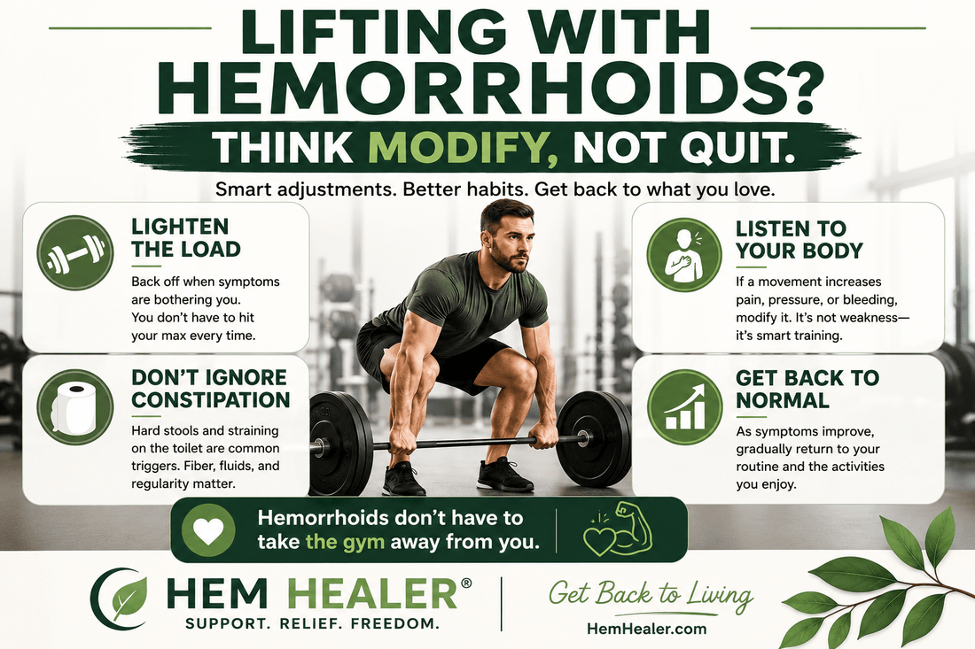 Lifting Weights With Hemorrhoids: How to Modify Your Workout Without Giving It Up - Hem Healer