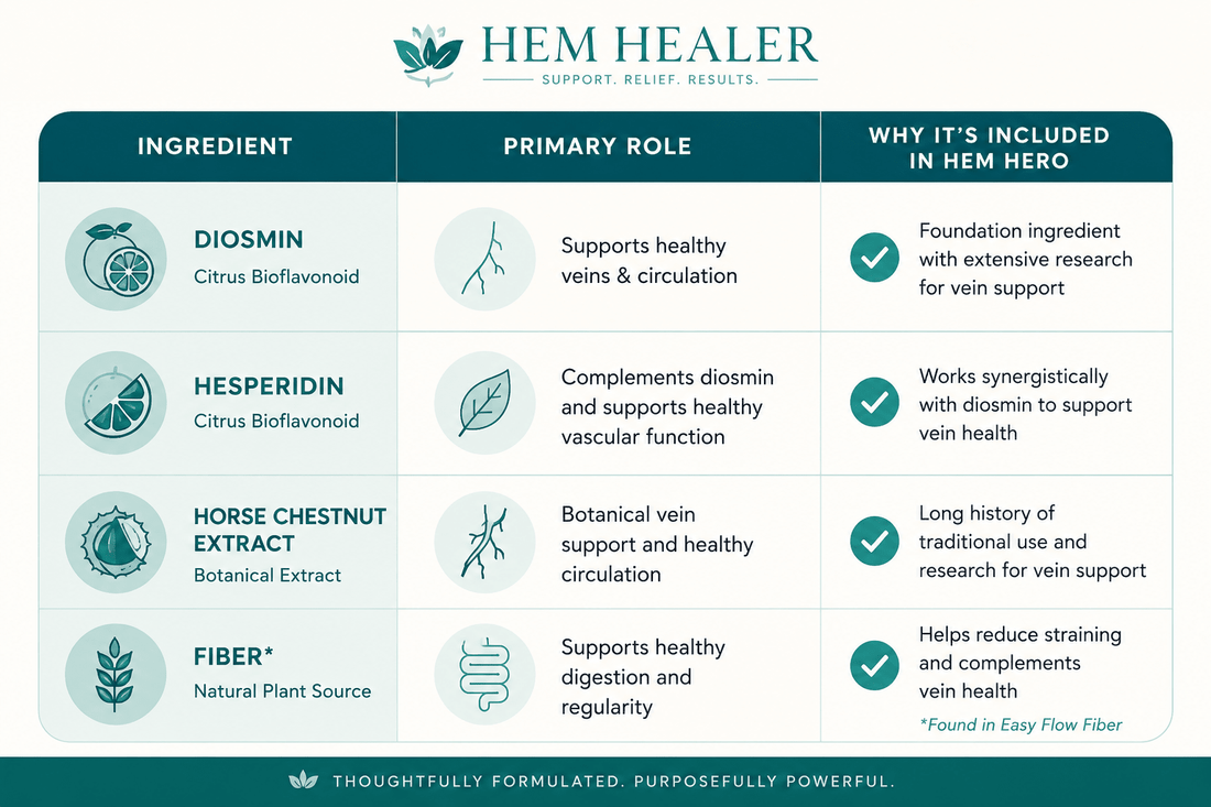 What Ingredients Actually Help Hemorrhoids? A Guide to the Most Researched Options - Hem Healer