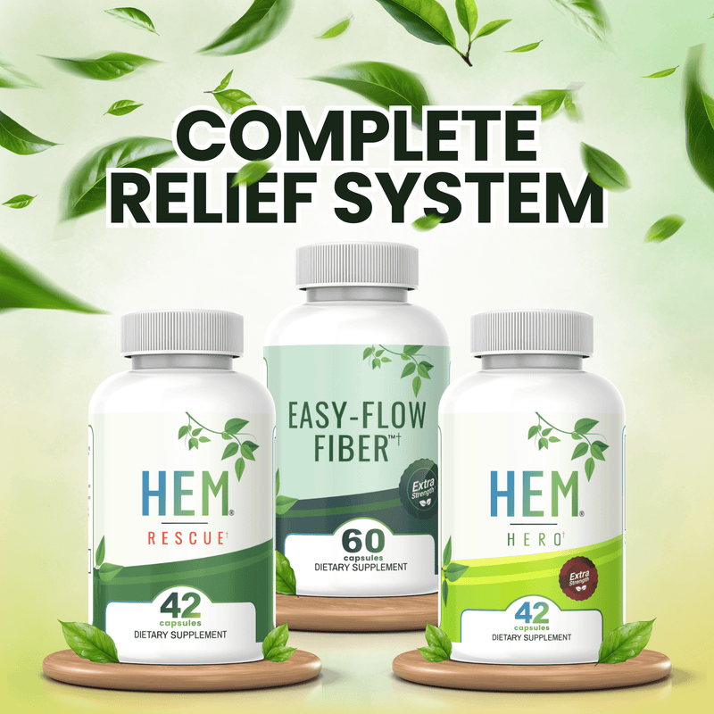 Complete Relief System- Hem Hero + Hem Rescue + Easy+flow Fiber